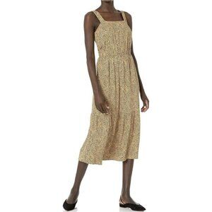 Amazon Essentials Women's Fluid Twill Tiered Fit and Flare Dress Small